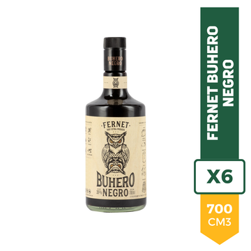 Fernet Buhero Negro 700ml x6