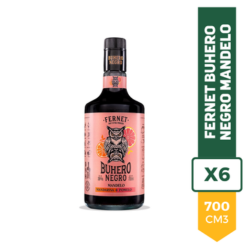 Fernet Buhero Negro Mandelo 700ml x6