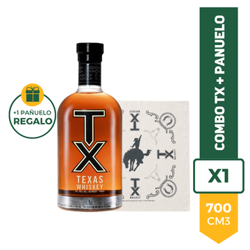 Combo Whisky TX Bourbon + Pañuelo
