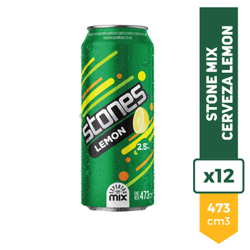Cerveza Stones Mix Lemon 473ml x12