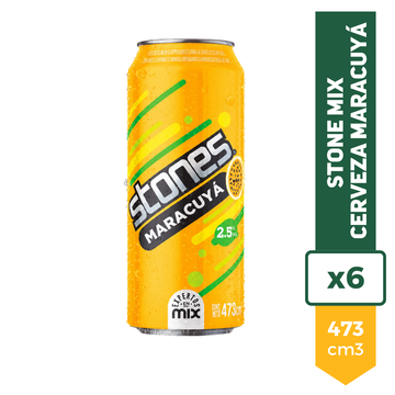 Cerveza Stones Mix Maracuyá 473ml x6