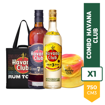 Combo Havana Club 7 Años + Havana Club 3 Años + 1 Piluso + 1 Tote Bag