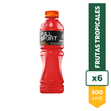 Agua Isotonica Full Sport Frutas Tropicales 500ml x6