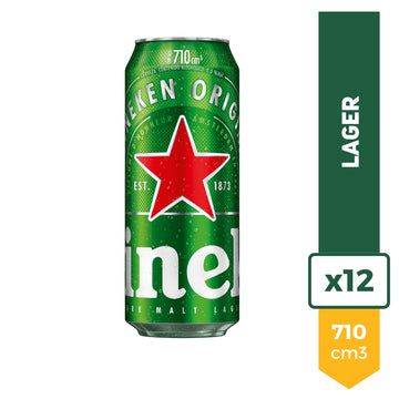 Cerveza Heineken Original 710ml x12