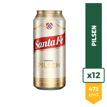 Cerveza Santa Fe Pilsen 473ml Pack x12
