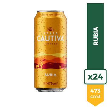 Cerveza Salta Cautiva Rubia 473ml x24