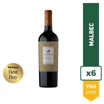 Vino La Celia Reserva Malbec 750ml x6