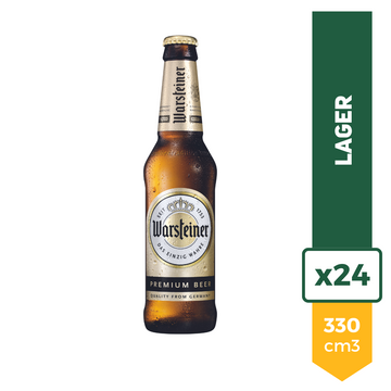 Cerveza Warsteiner Rubia 330ml x24