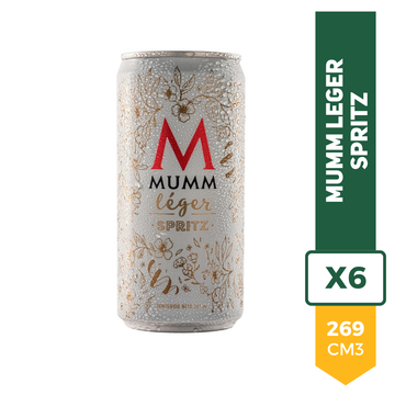 Espumante Mumm Leger Spritz Lata 269ml x6
