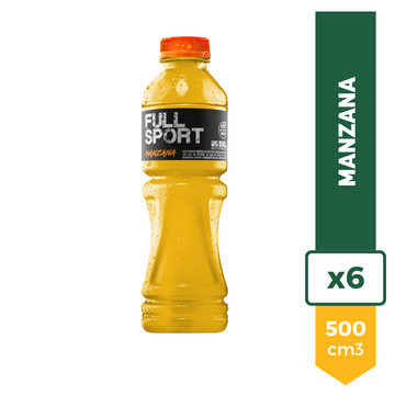 Agua Isotonica Full Sport Manzana 500ml x6