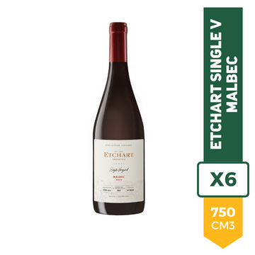 Vino Etchart Single Vineyard Malbec 750ml x 6