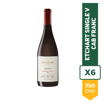 Vino Etchart Single Vineyard Cabernet Franc 750ml x 6