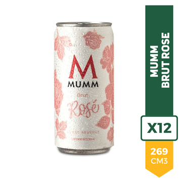 Espumante Mumm Brut Rose Lata 269ml x12