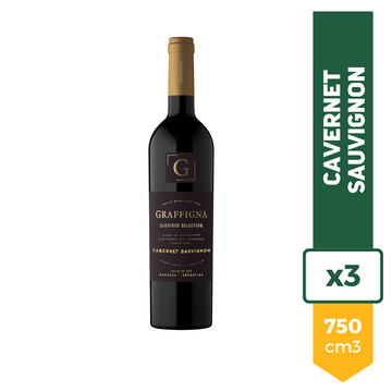 Vino Graffigna Glorius Selection Cabernet Sauvignon 750ml x3