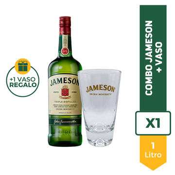 Combo Jameson 1L + Vaso