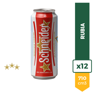 Cerveza Schneider Rubia 710ml x12