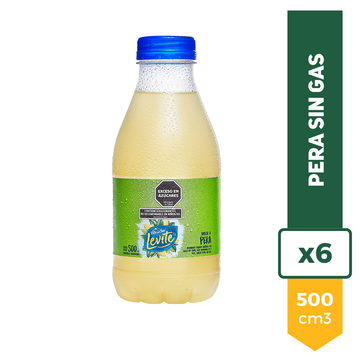 Agua Saborizada Levite Villa Del Sur Pera 500ml x6