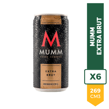 Espumante Mumm Lata Extra Brut 269ml x6