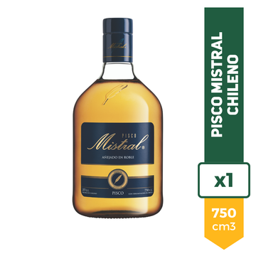 Pisco Mistral 35 vol Anejado En Roble 750ml